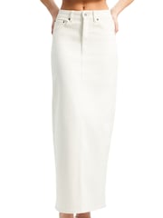 Bardot White Evianna Denim Maxi Skirt - Image 5 of 6