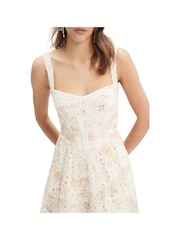 Bardot Yellow Lilah Corset Midi Dress - Image 5 of 6