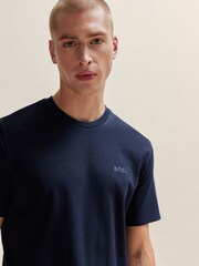 BOSS Blue Logo Print Cotton Pyjamas Gift Box Set - Image 4 of 4