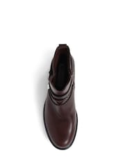 Pavers Brown Pavers Casual Heeled Ankle Black Boots - Image 4 of 5