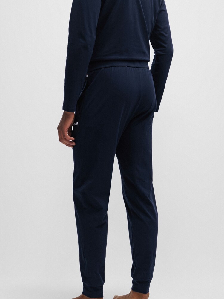 BOSS Blue Stretch Cotton Lounge Bottoms - Image 2 of 5