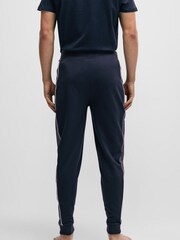 BOSS Dark Blue Contast Trim Logo Joggers - Image 2 of 5
