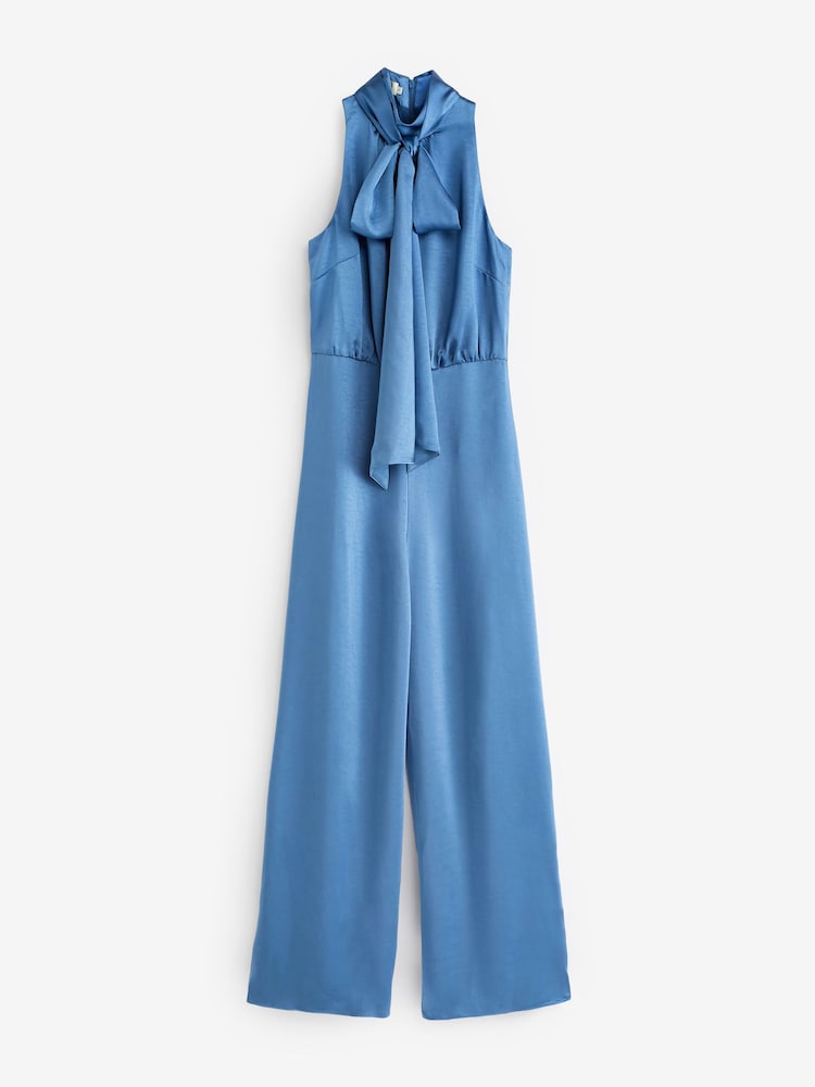 Синий комбинезон-халтер с брюками Ted Baker Ambriaa - Image 1 of 6