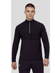Castore Black Hybrid Quarter Zip T-Shirt - Image 1 of 4