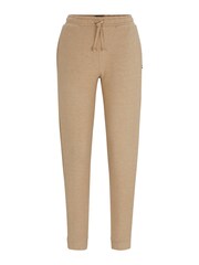 BOSS Natural Cuffed French Terry Cotton Joggers - Image 5 of 5