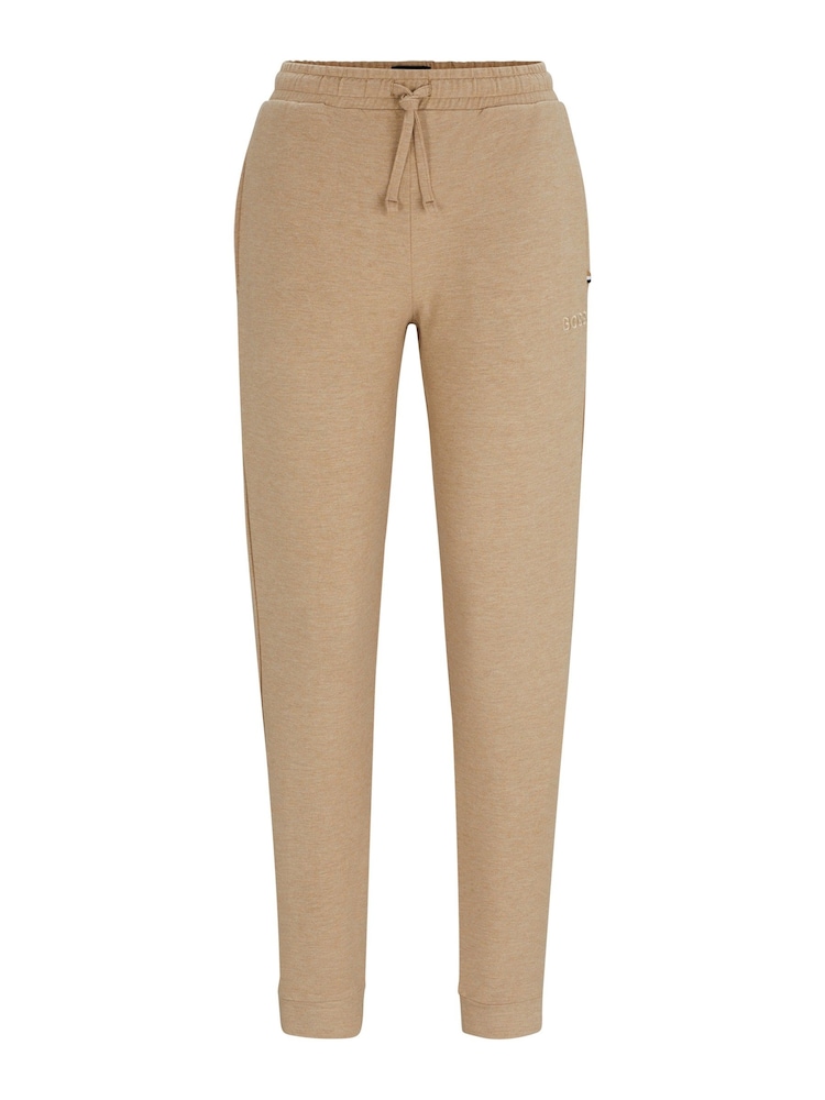 BOSS Natural Cuffed French Terry Cotton Joggers - Image 5 of 5