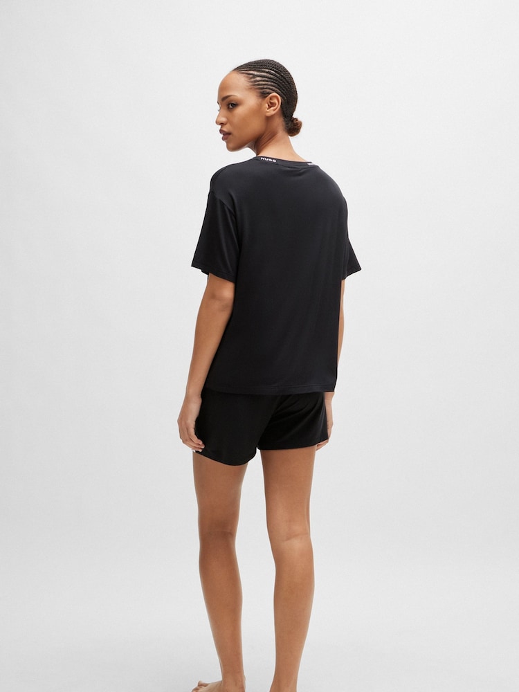 HUGO Stretch-Jersey-Pyjama mit kontrastierenden Logodetails - Bild 2 von 6