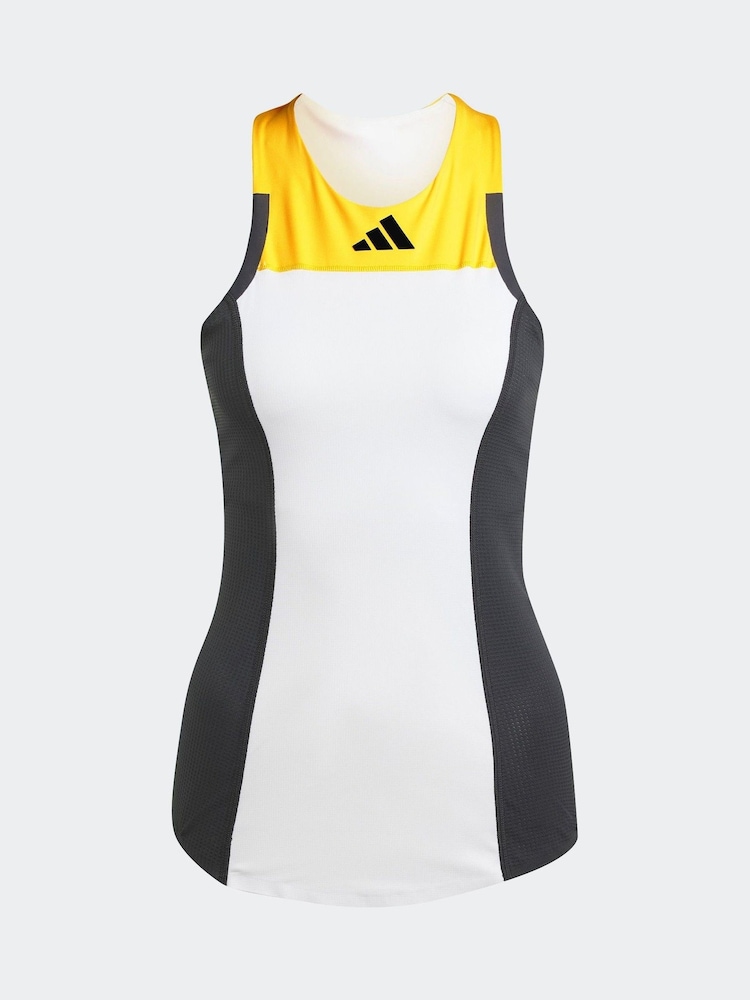 adidas Black/White Tennis Pro Tank - Image 8 of 8
