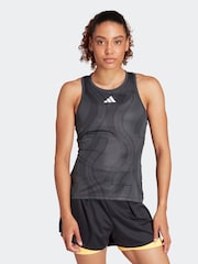 adidas Black Tennis Club Graphic Tank - Image 1 of 6
