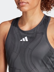 adidas Black Tennis Club Graphic Tank - Image 5 of 6