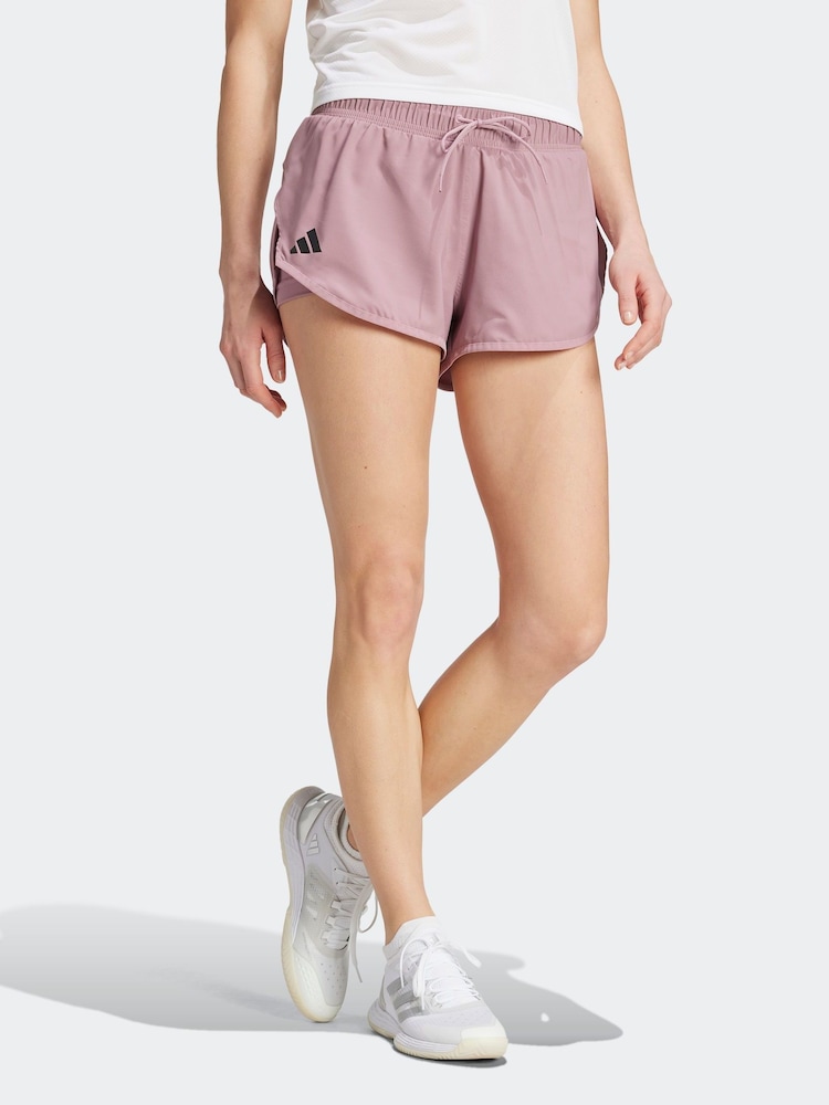 adidas Purple Adult Sport Club Tennis Shorts - Image 1 of 7 adidas Purple Adult Sport Club Tennis Shorts - Image 1 of 7