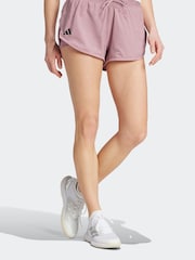 adidas Purple Adult Sport Club Tennis Shorts - Image 6 of 7
