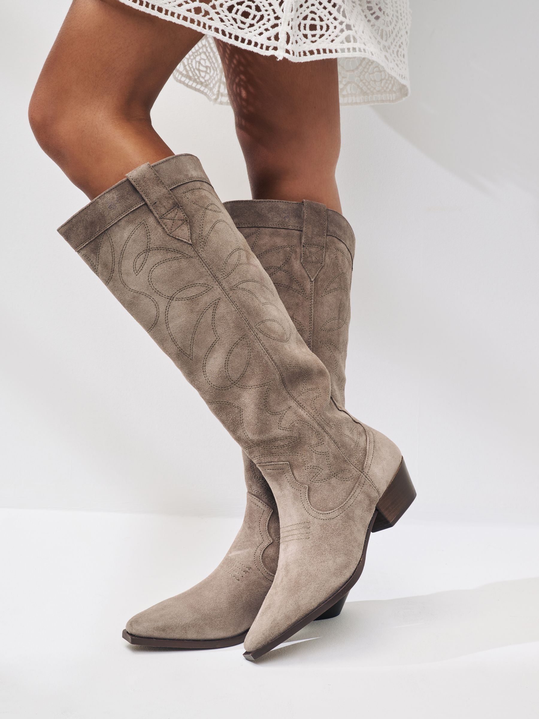 Western high boots cheap