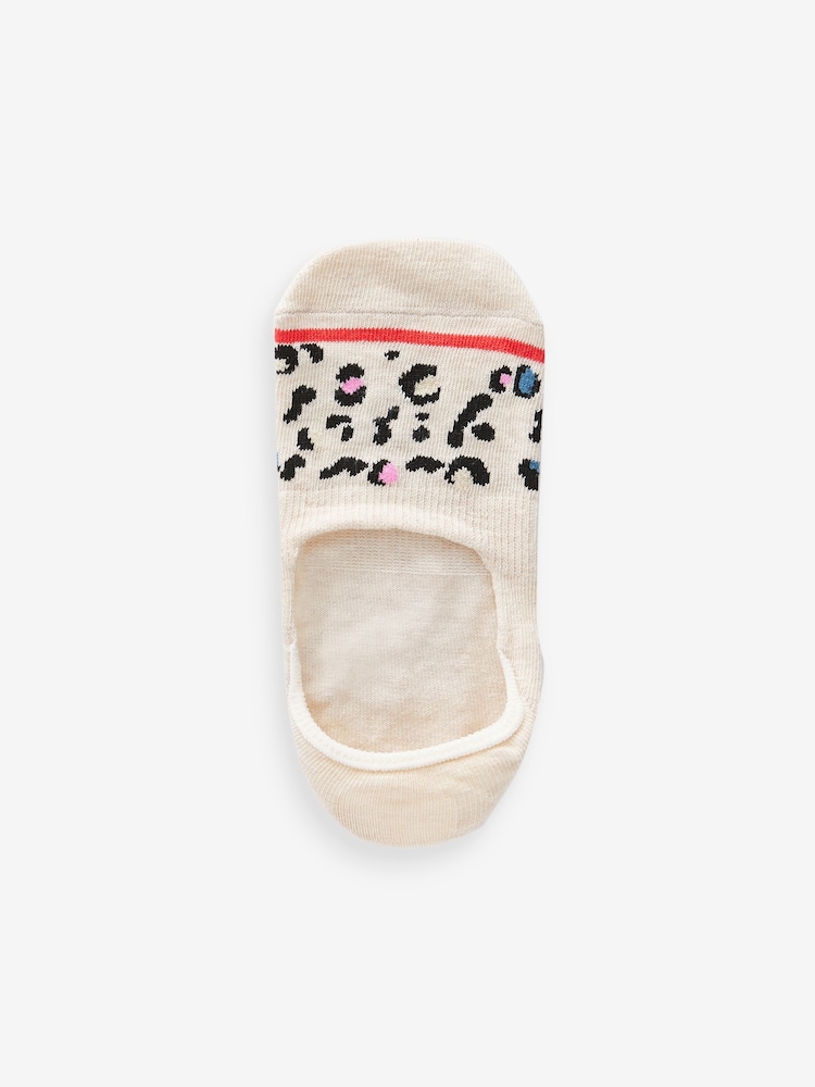 Oatmeal Animal Sparkle Invisible Socks 5 Pack - Image 6 of 6