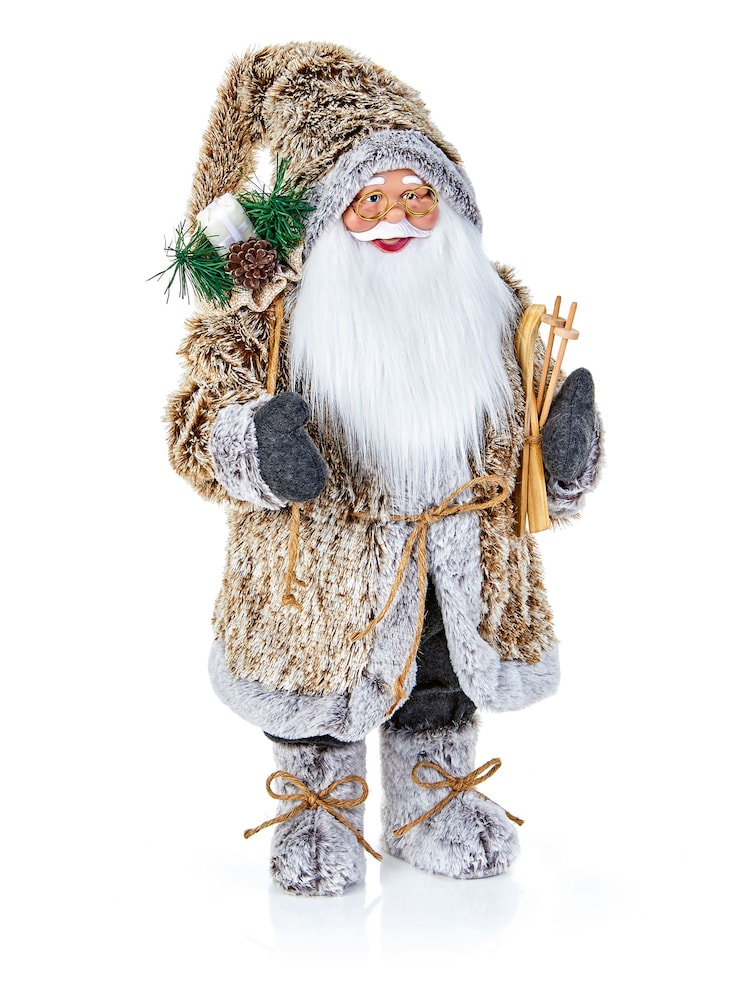 Premier Decorations Ltd Tan Santa with Glasses Christmas Decoration - Image 1 of 1 Premier Decorations Ltd Tan Santa with Glasses Christmas Decoration - Image 1 of 1