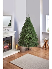 Premier Decorations Ltd Green 7ft Geneva Pine PVC Tips Christmas Tree - Image 1 of 4