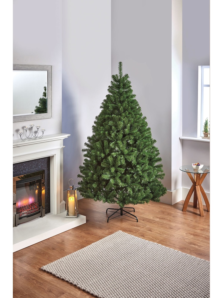 Premier Decorations Ltd Green 7ft Geneva Pine PVC Tips Christmas Tree - Image 1 of 4