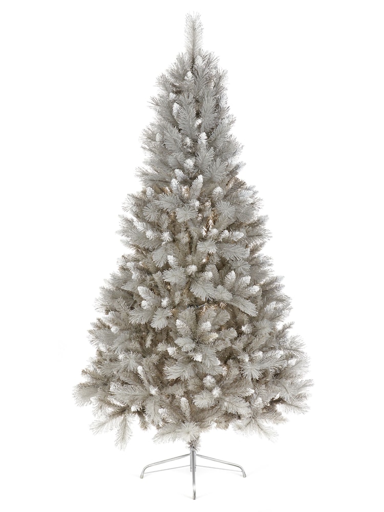 Premier Decorations Ltd Green Snowy 6FT Silver Tipped Fir PVC Christmas Tree - Image 2 of 4