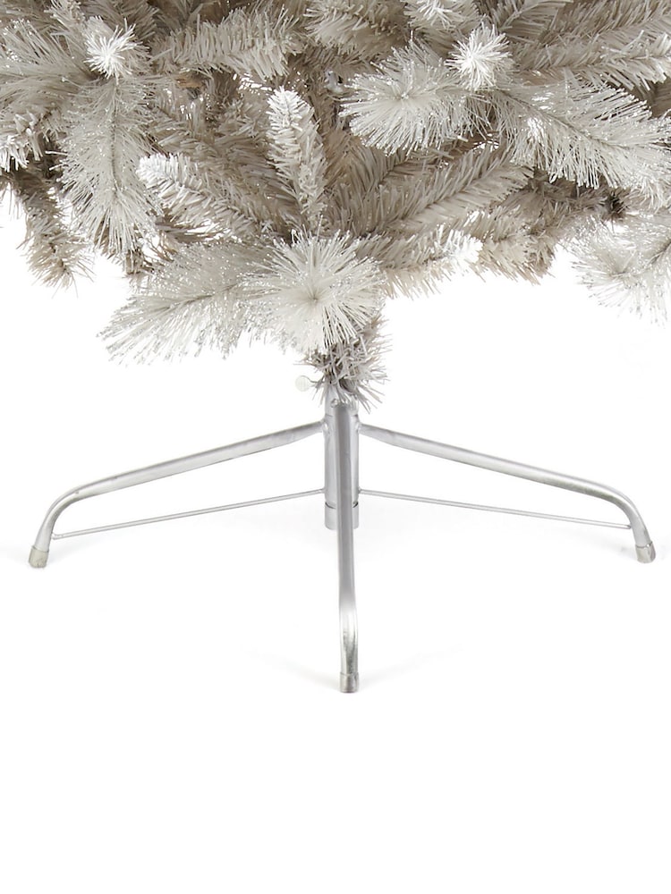 Premier Decorations Ltd Green Snowy 6FT Silver Tipped Fir PVC Christmas Tree - Image 4 of 4