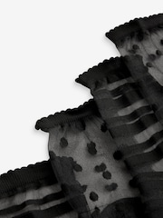 Black Sheer Ankle Socks 2 Pack - Image 4 of 5