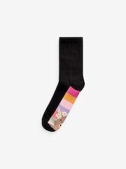 Hamish The Highland Cow Footbed Ankle Socks 5 Pack - Image 3 of 6