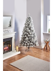 Premier Decorations Ltd Green Snowy Snow Tipped Fir 6ft Christmas Tree - Image 1 of 4