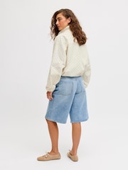 JJXX White Zip Up Polka Dot Jacket - Image 3 of 5