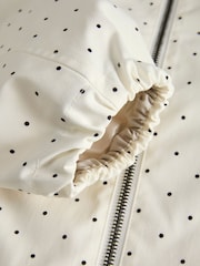 JJXX White Zip Up Polka Dot Jacket - Image 4 of 5