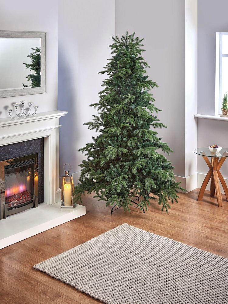 Premier Decorations Ltd Green 7ft Calgary Spruce PE/PVC Christmas Tree - Image 1 of 4
