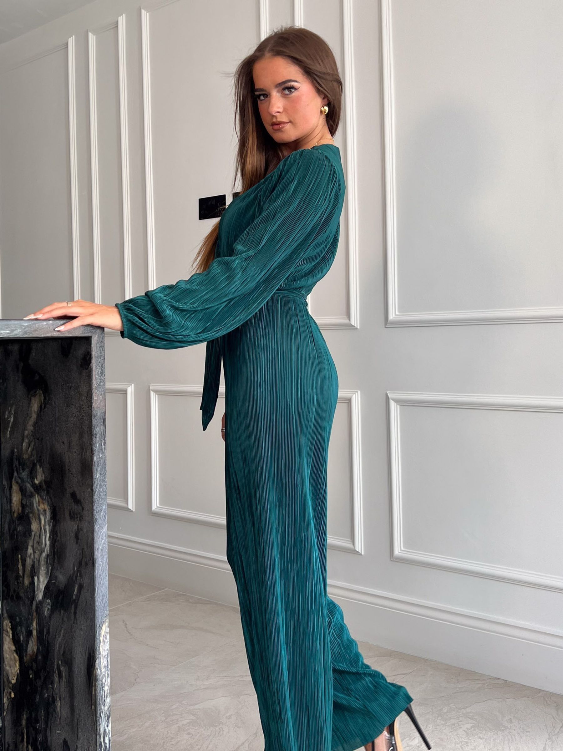 Gap long sleeve wrap jumpsuit store