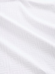 White Regular Fit Textured T-Shirt - Image 7 of 8