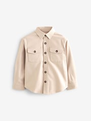 Neutral Twill Overshirt (3-16yrs) - Image 1 of 1