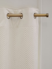 Natural Cream Madison Blackout/Thermal Eyelet Curtains - Image 4 of 5