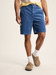 Joules Blue Corduroy Elasticated Waist Shorts - Image 1 of 6