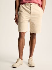 Joules Cream Corduroy Elasticated Waist Shorts - Image 1 of 6