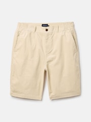 Joules Cream Corduroy Elasticated Waist Shorts - Image 6 of 6