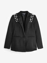 Sosandar Strukturierter Blazer mit verzierten Schultern​​​​​​​ - Bild 6 von 6