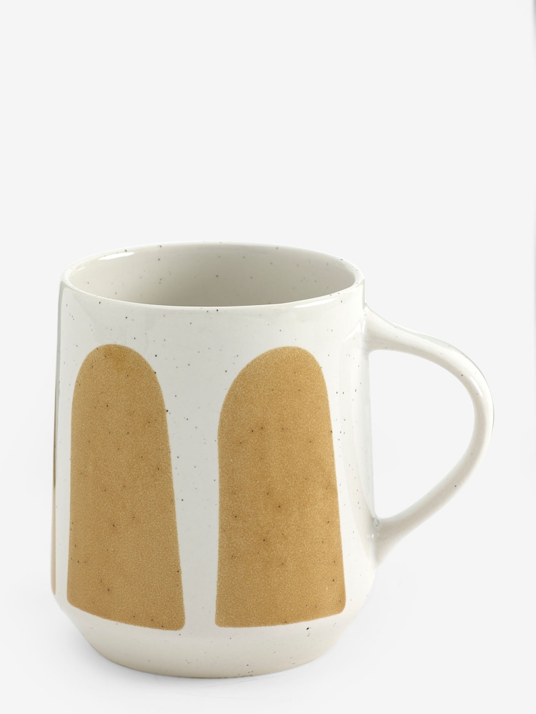 Ochre Yellow Abstract Mug - Image 3 of 3 Ochre Yellow Abstract Mug - Image 3 of 3