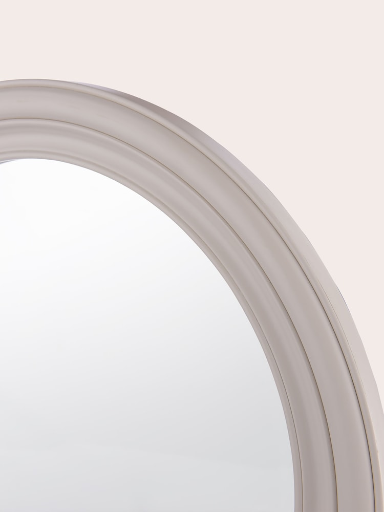 Laura Ashley White Tate Wooden Mirror - Image 3 of 3
