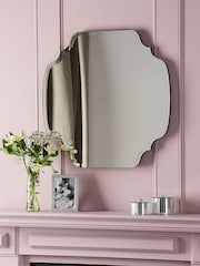 Laura Ashley Silver Rochelle Square Mirror - Image 1 of 3