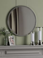 Laura Ashley Chrome Harrington Polished Nickel Mirror - Image 1 of 3