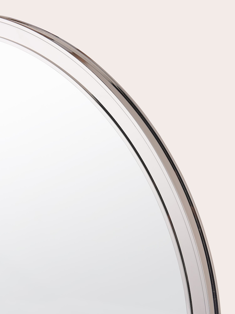 Laura Ashley Chrome Harrington Polished Nickel Mirror - Image 3 of 3