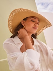 Natural Floppy Summer Hat - Image 2 of 6
