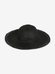 Black Floppy Summer Hat - Image 2 of 2