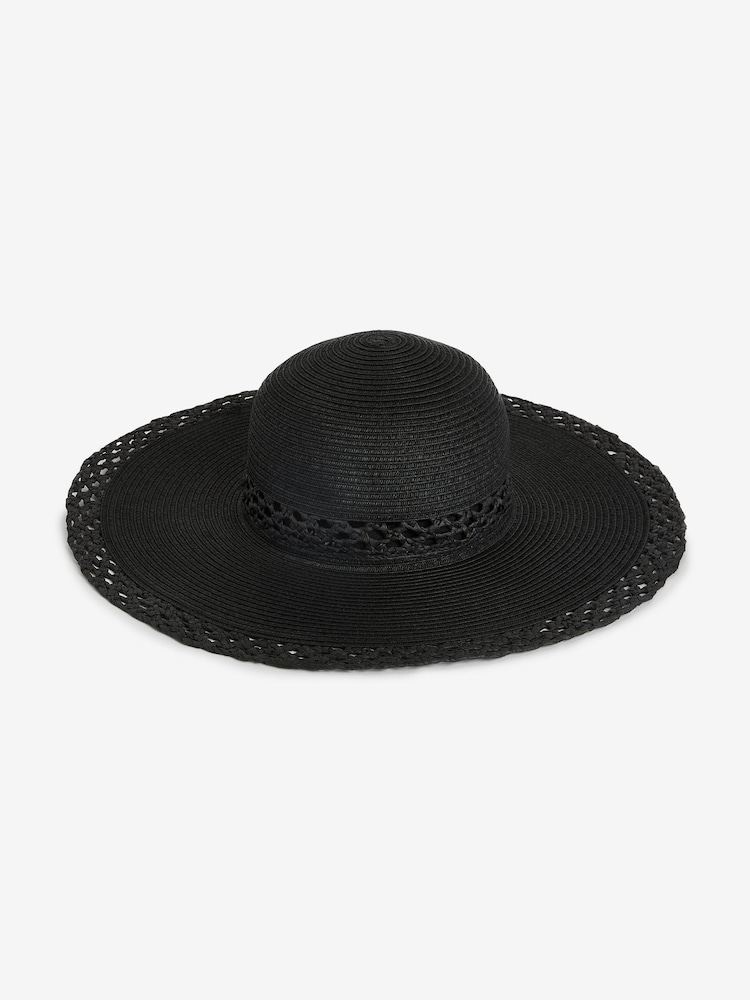 Black Floppy Summer Hat - Image 2 of 2
