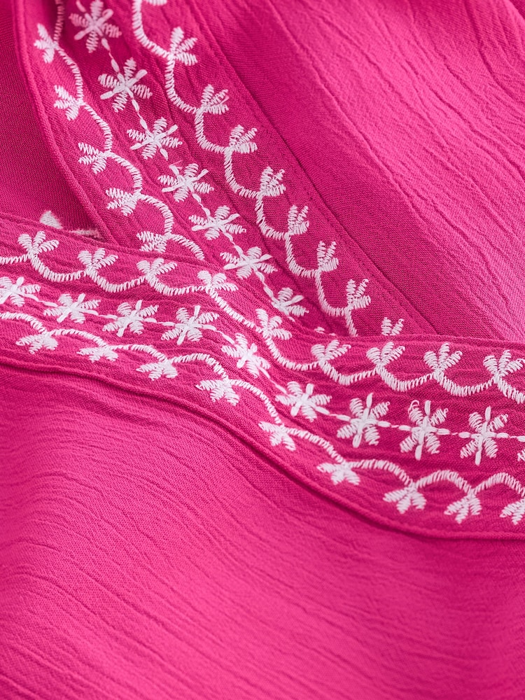 Pink Embroidered Kimono - Image 7 of 7