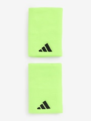 adidas Yellow/Black Sport  Adult Tennis Large Wristband - Image 1 of 4