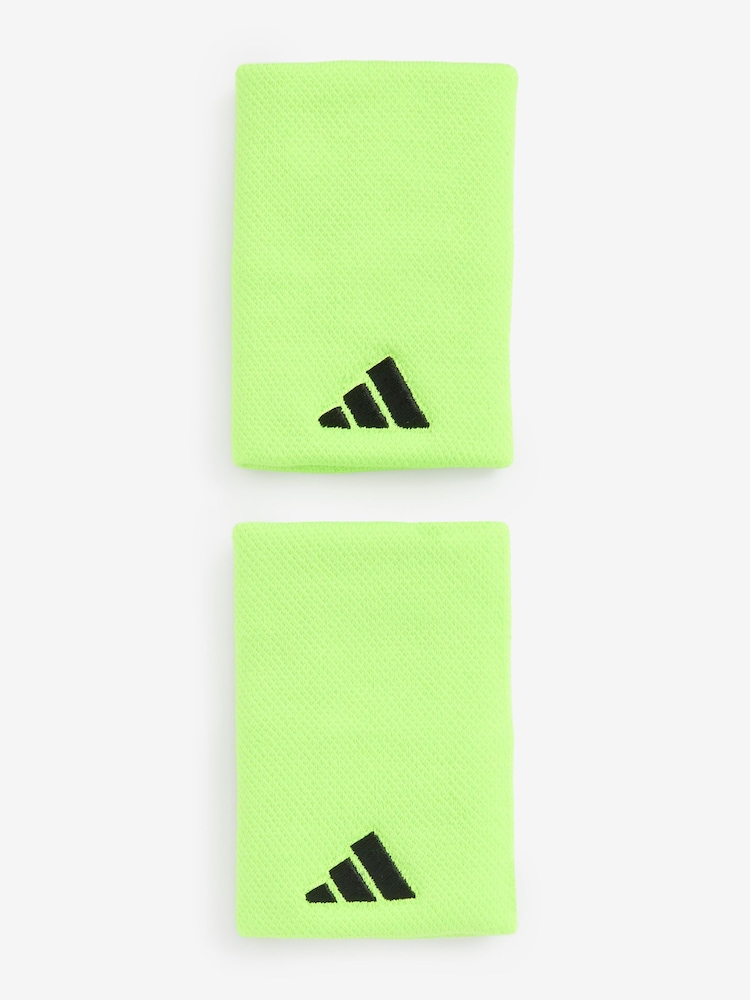 adidas Yellow/Black Sport  Adult Tennis Large Wristband - Image 1 of 4
