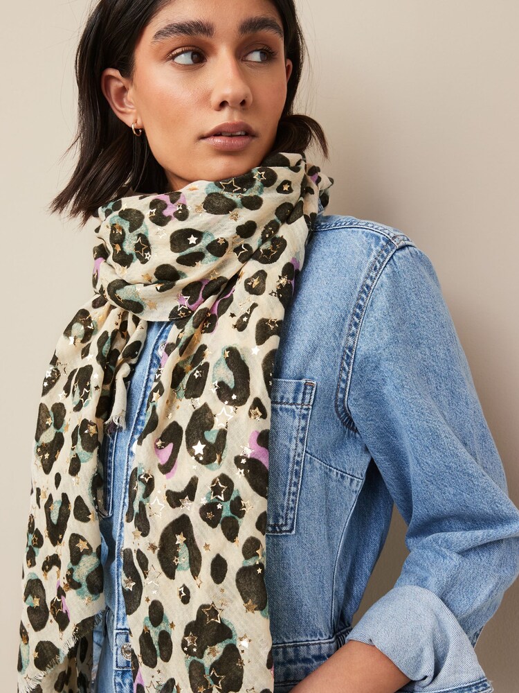Animal Foil Star Lightweight Scarf - Image 2 of 6