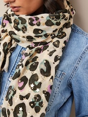Animal Foil Star Lightweight Scarf - Image 3 of 6